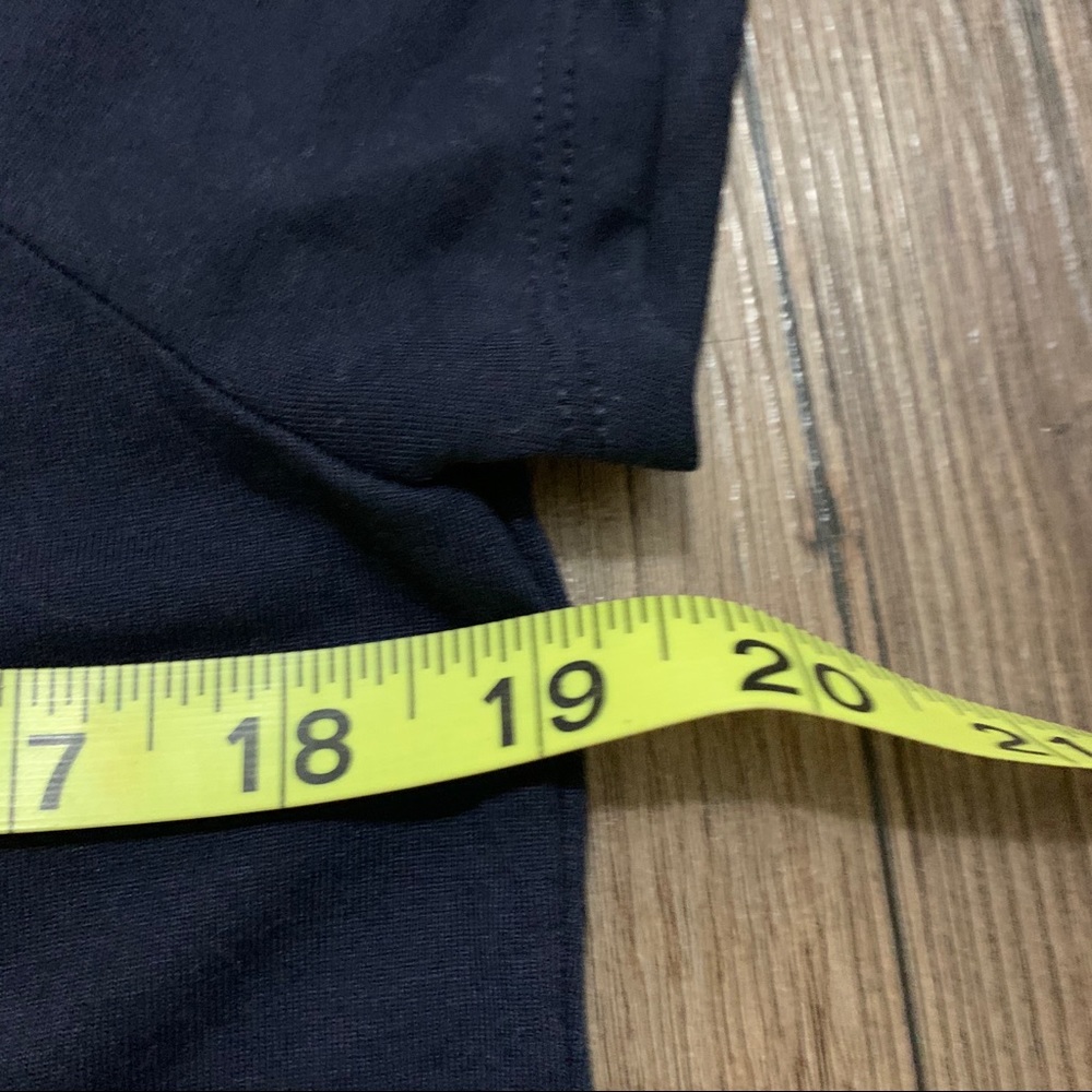 Chaps Navy Blue Short Sleeve Large Top - Picture 10 of 11